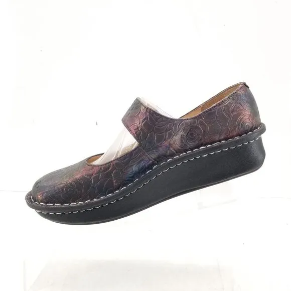 Alegria Mary Jane Paloma Nurse Comfort Shoes In Rose Shadow Size 39 EU 9 US