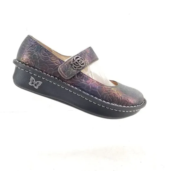 Alegria Mary Jane Paloma Nurse Comfort Shoes In Rose Shadow Size 39 EU 9 US