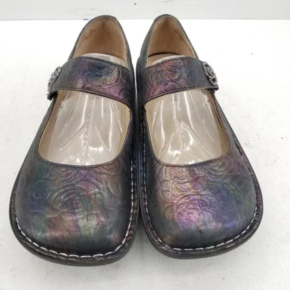 Alegria Mary Jane Paloma Nurse Comfort Shoes In Rose Shadow Size 39 EU 9 US