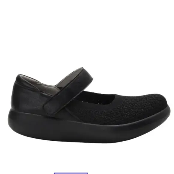Alegria PG Lite OLIVIA Black Dream Fit Textile Mary Jane Support Shoes