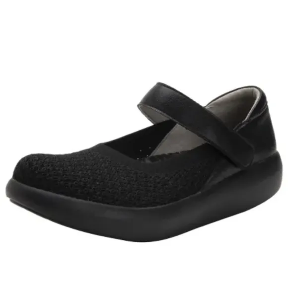 Alegria PG Lite OLIVIA Black Dream Fit Textile Mary Jane Support Shoes