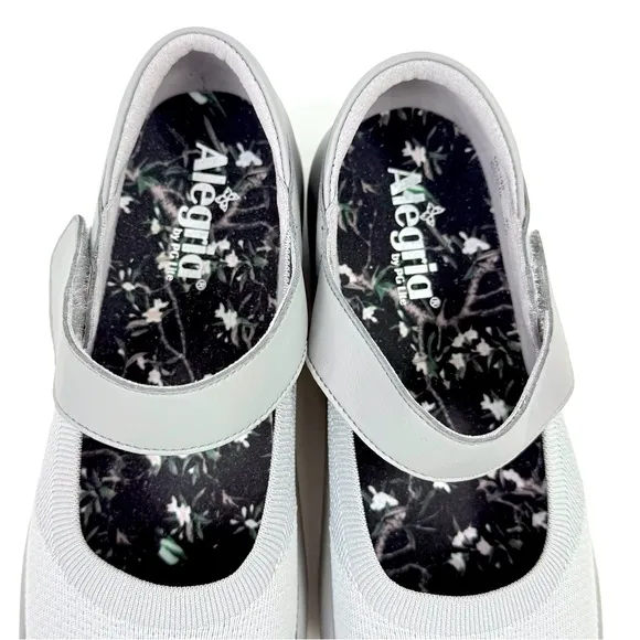 Alegria PG Lite OLIVIA Gray Dream Fit Textile Mary Jane Support Shoes