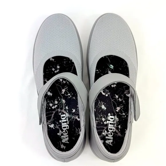 Alegria PG Lite OLIVIA Gray Dream Fit Textile Mary Jane Support Shoes