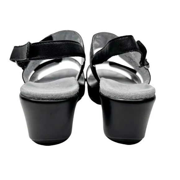 Alegria Romi Leather Sandals Burnished Black SZ 39 US 9