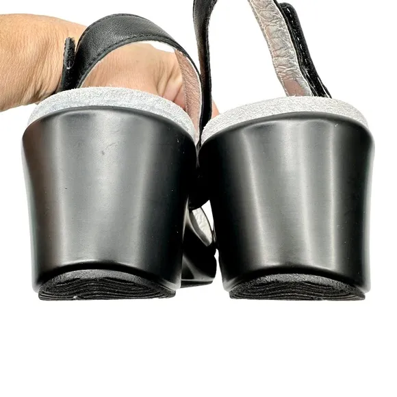 Alegria Romi Leather Sandals Burnished Black SZ 39 US 9