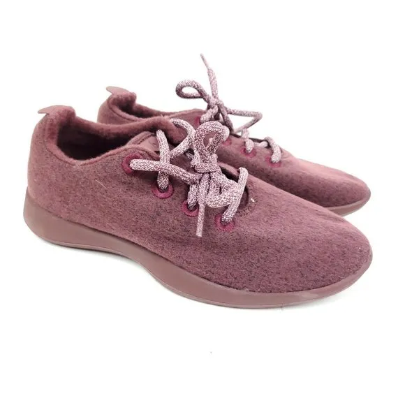 Allbirds Women's Wool Runners Red Burgundy Comfort Shoes Size 7