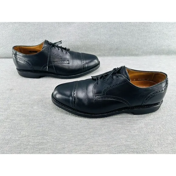 ALLEN EDMONDS 3408 - Benton Orthotic Oxford Dress Shoes Men 9.5 D Black Leather