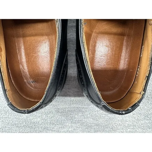ALLEN EDMONDS 3408 - Benton Orthotic Oxford Dress Shoes Men 9.5 D Black Leather