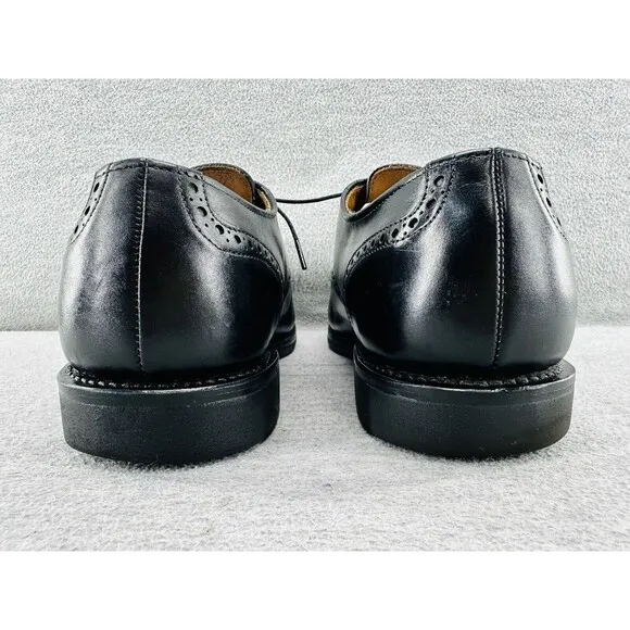 ALLEN EDMONDS 3408 - Benton Orthotic Oxford Dress Shoes Men 9.5 D Black Leather