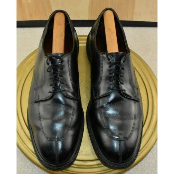 Allen Edmonds Ashton Men's Shoes Size 13 D Black Dress Split Toe Calf Orthotic