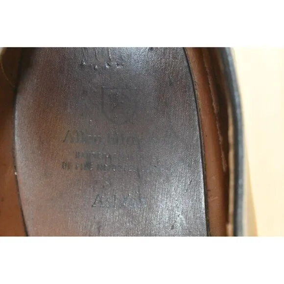 Allen Edmonds Ashton Men's Shoes Size 13 D Black Dress Split Toe Calf Orthotic