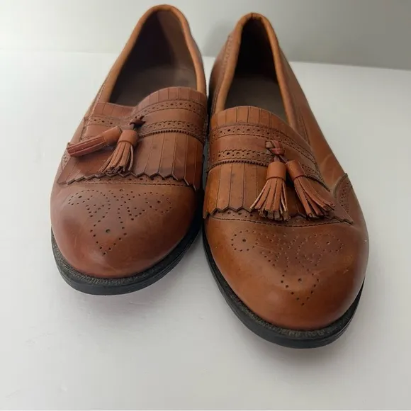 Allen Edmonds Bridgeton Leather Tassels Loafer Slip On Shoes Mens Dress Shoes