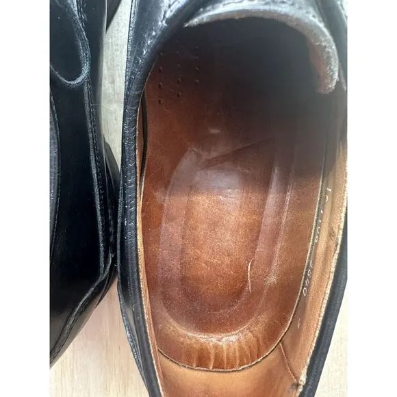 Allen Edmonds Orthotic Black Leather 10 D Oxford Lace Up