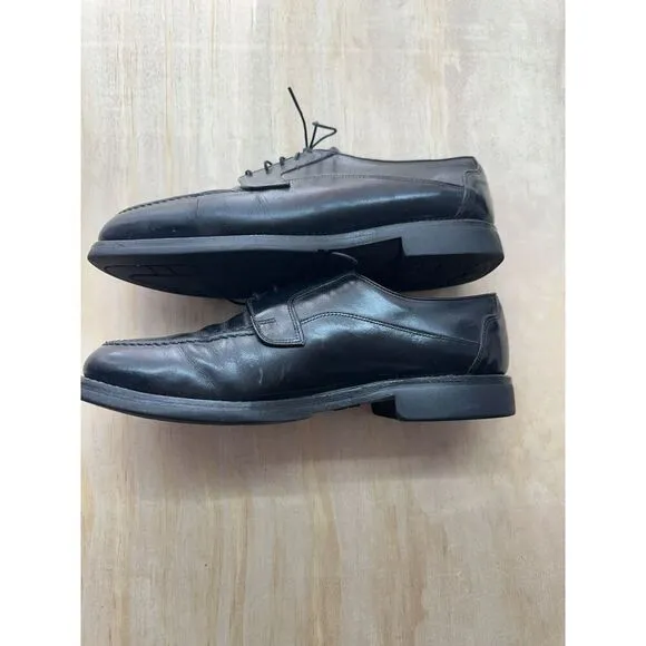 Allen Edmonds Orthotic Black Leather 10 D Oxford Lace Up