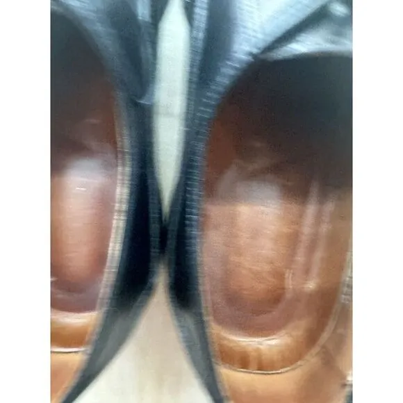 Allen Edmonds Orthotic Black Leather 10 D Oxford Lace Up