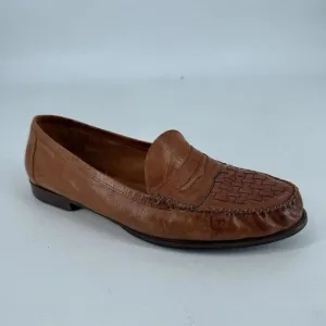 Allen Edmonds shoes mens 9.5 brown leather barbados dress slip on office career