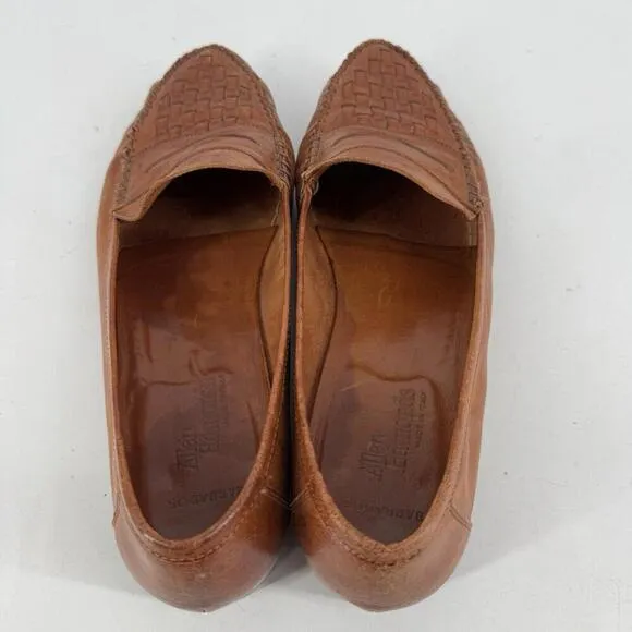Allen Edmonds shoes mens 9.5 brown leather barbados dress slip on office career
