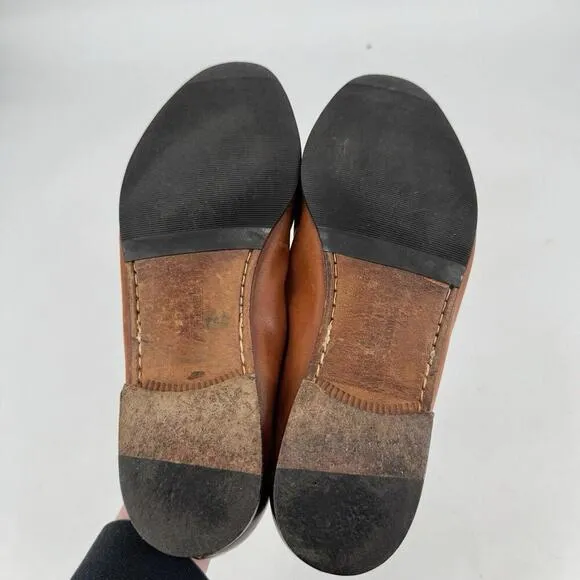 Allen Edmonds shoes mens 9.5 brown leather barbados dress slip on office career