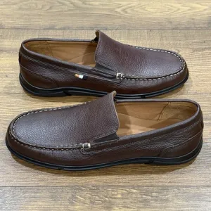 Allen Edmonds Shoes Mens 9.5 D MILES Leather Venetian Slip On Loafers BROWN