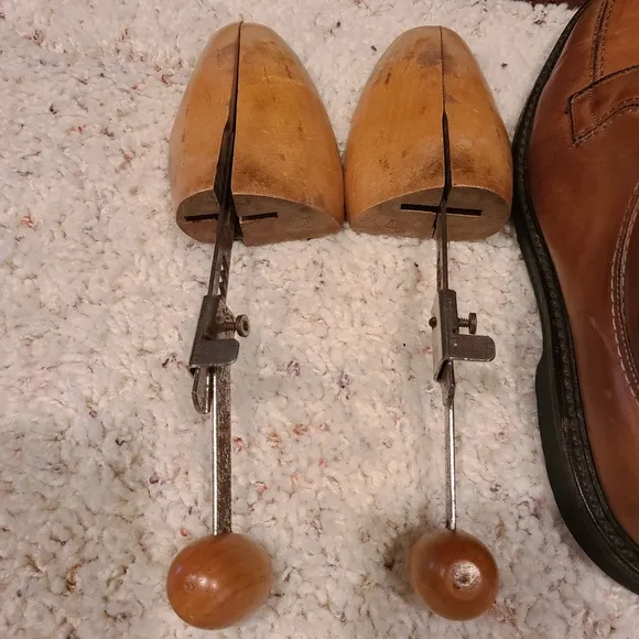 Allen Edmonds Wilbert Brown Split Toe Derby Lace-Up Comfort Shoe Size 9 1/2 D