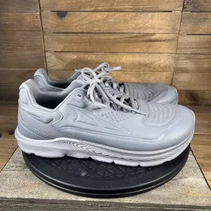ALTRA Torin 5 Mens Size 9.5 Gray Leather Lace Up Comfort Running Shoes EUC