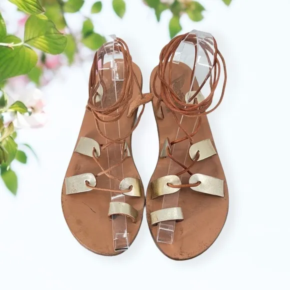 ANCIENT Greek Sandals Lace Up Gladiators