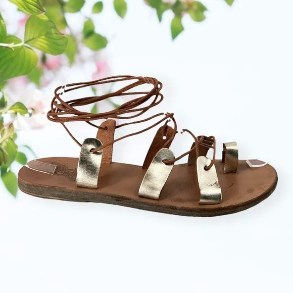 ANCIENT Greek Sandals Lace Up Gladiators