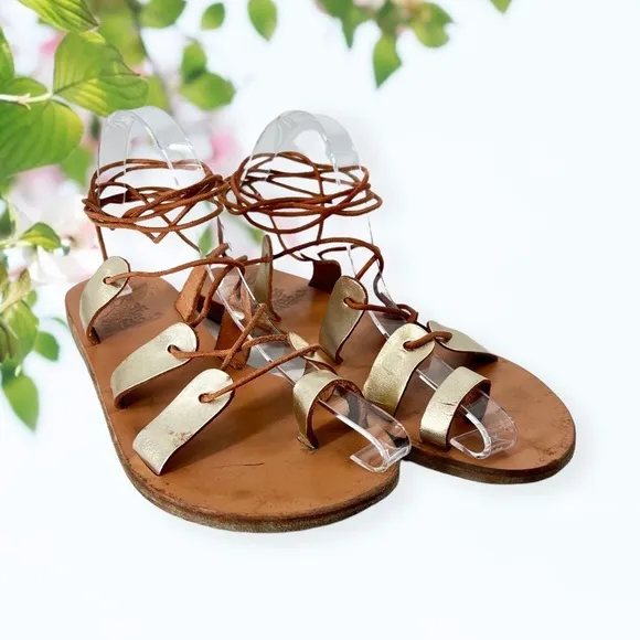 ANCIENT Greek Sandals Lace Up Gladiators