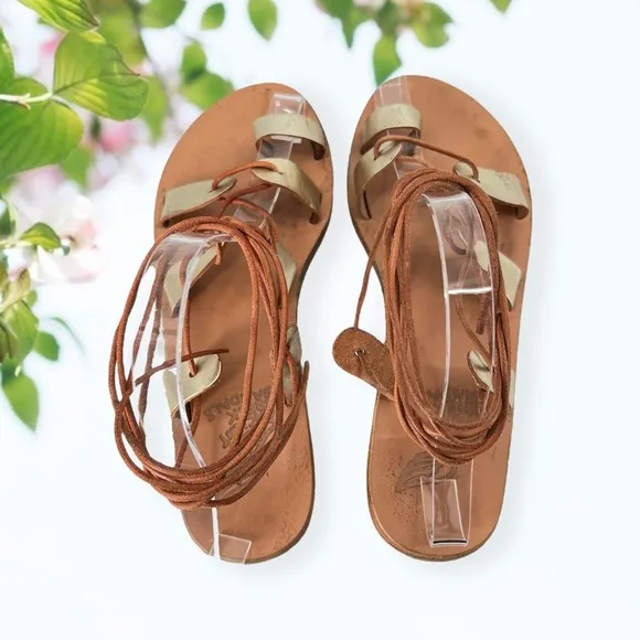 ANCIENT Greek Sandals Lace Up Gladiators