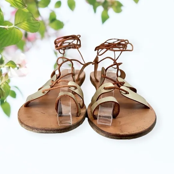 ANCIENT Greek Sandals Lace Up Gladiators