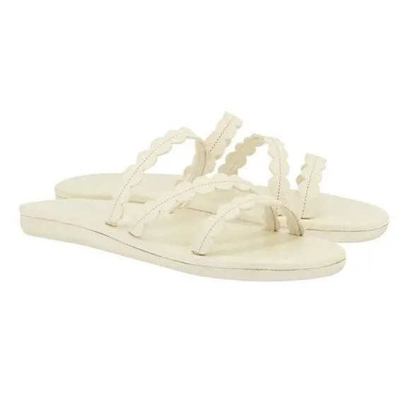 Ancient Greek Sandals Oceanis Strap Sandal in Off White 38