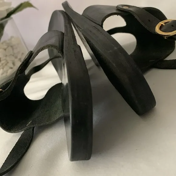 ANCIENT GREEK SANDALS T-Strap Leather Slingback