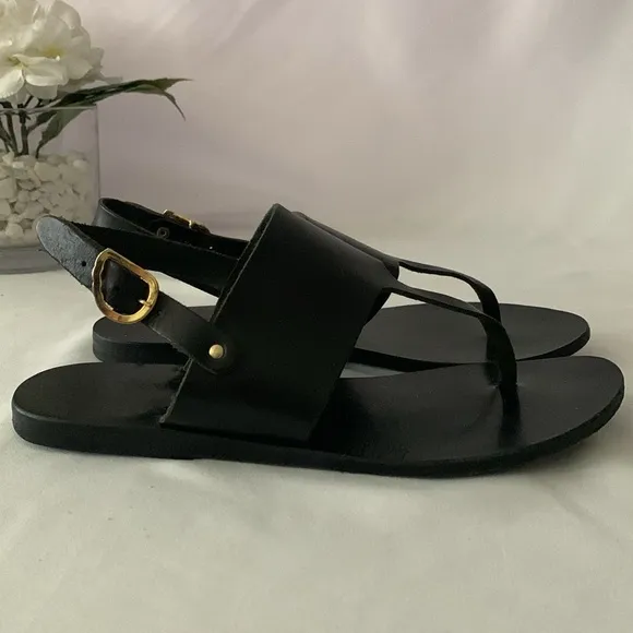 ANCIENT GREEK SANDALS T-Strap Leather Slingback
