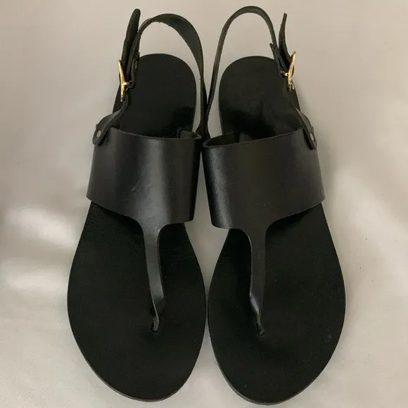 ANCIENT GREEK SANDALS T-Strap Leather Slingback
