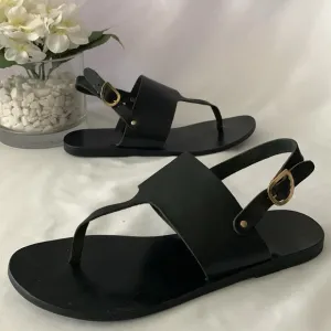 ANCIENT GREEK SANDALS T-Strap Leather Slingback