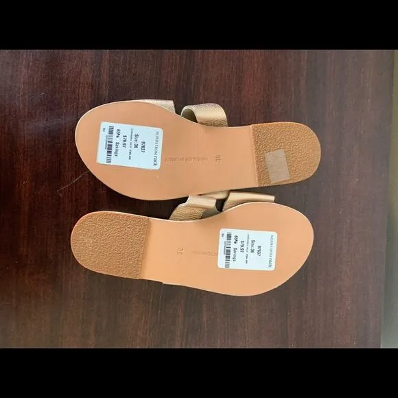 ⚡️Ancient Greek slide soft top leather grain leather sandals size 6
