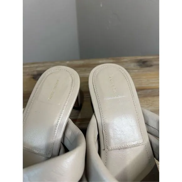 Anine Bing Women's Cade Mid Heel Slide Sandals