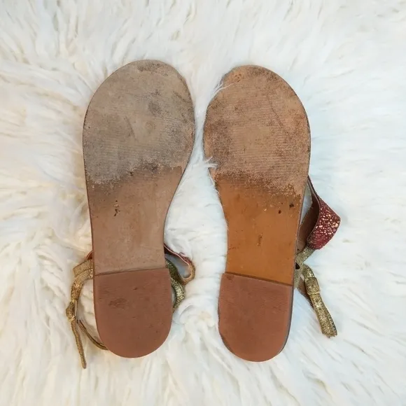 Anthropologie Jasper &amp; Jeera gold speckled sandals