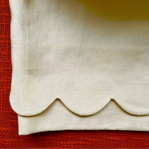 Anthropologie Leifsdottir Linen Layered Scallop Mini Skirt In Cream Size 6 NWT