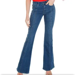 Anthropologie Unpublished Flare Bell Bottoms Blue Tall Jeans size 25 (26x33.5)