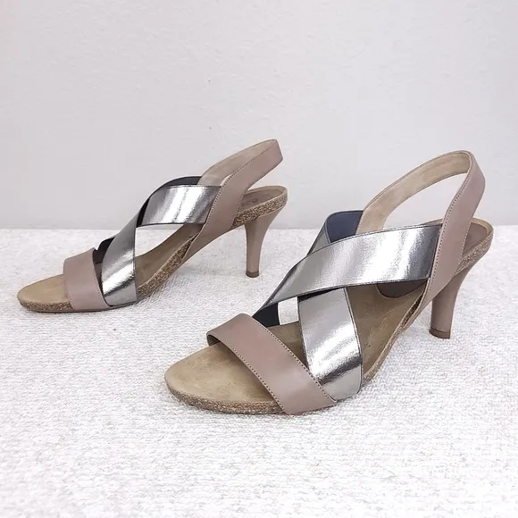 ANYI LU Bella Slingback Open-Toe Pumps EU 42.5 US 12