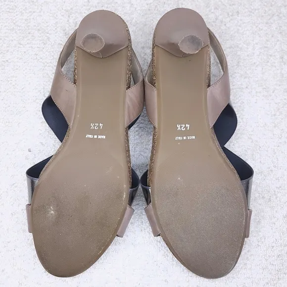 ANYI LU Bella Slingback Open-Toe Pumps EU 42.5 US 12