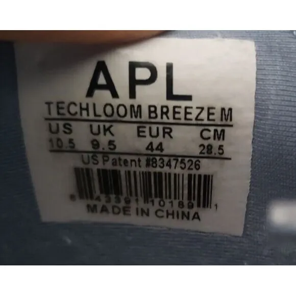 APL Techloom Breeze Knit Running Athletic Shoes Men's Size 10.5 Light Blue
