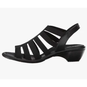 ara Womens Peony Dress Black Solftcalf Leather Gladiator Sandals Size 10 NEW