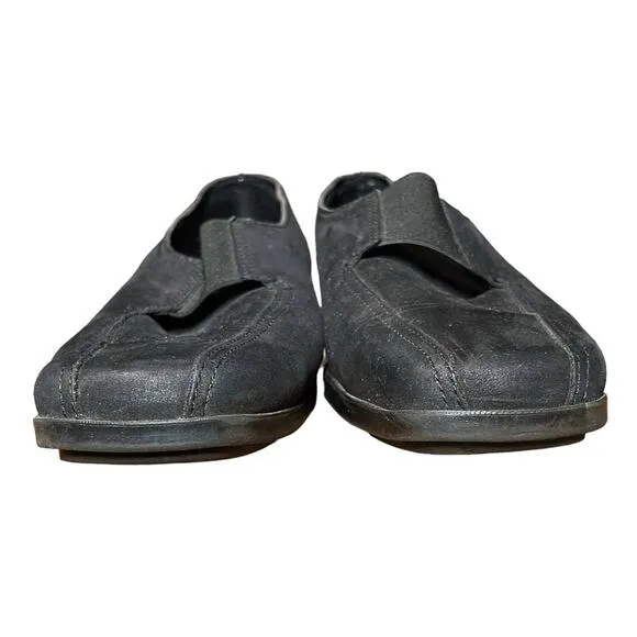 Arche Black Comfort Slip On Wedge Low Heel Shoes - 38