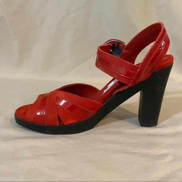 Arche Lylam Size 8 Red Heel Sandals