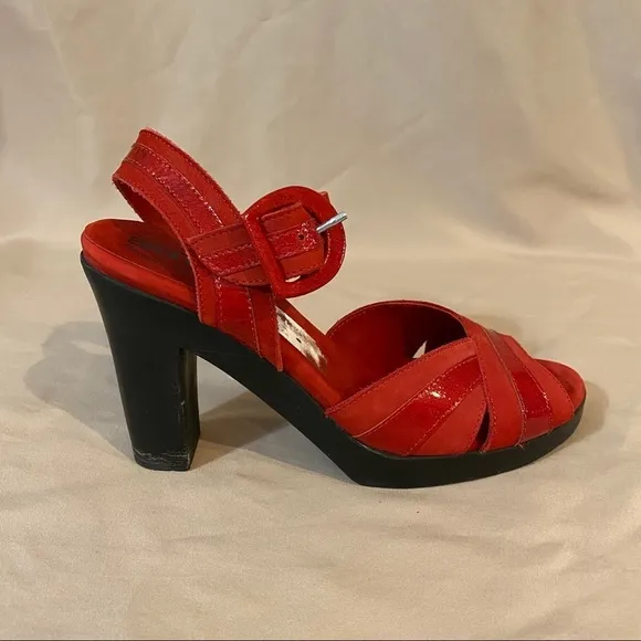 Arche Lylam Size 8 Red Heel Sandals