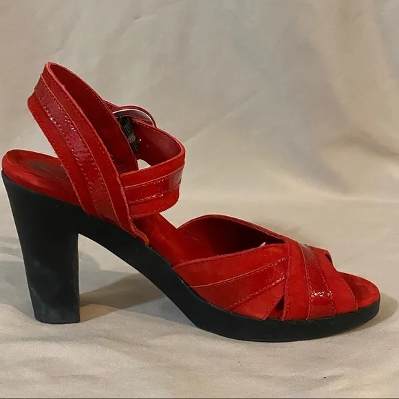 Arche Lylam Size 8 Red Heel Sandals