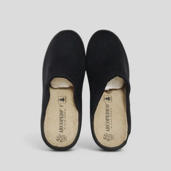 Arcopedico Light Nylon Knit Slip On Comfort Shoes Black Sz 41 (9.5-10) Orthopedi