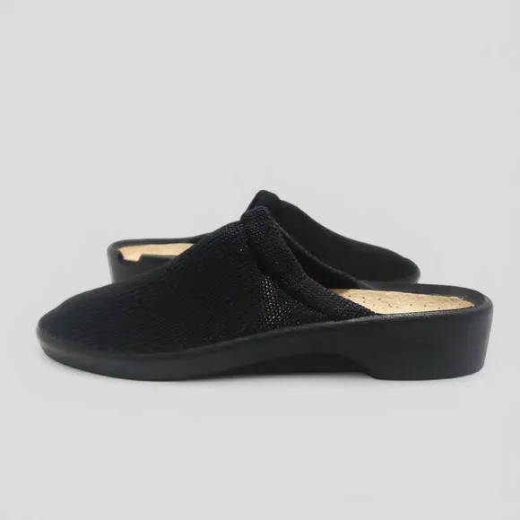 Arcopedico Light Nylon Knit Slip On Comfort Shoes Black Sz 41 (9.5-10) Orthopedi